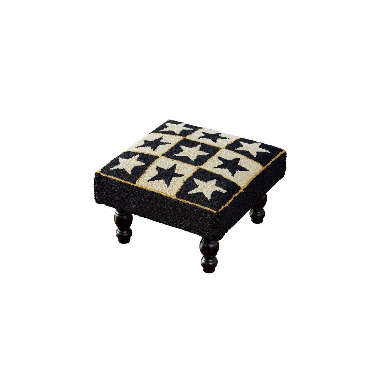 Black Star Hooked Stool